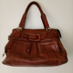 Women's Vintage Cole Haan brown leather large handbag